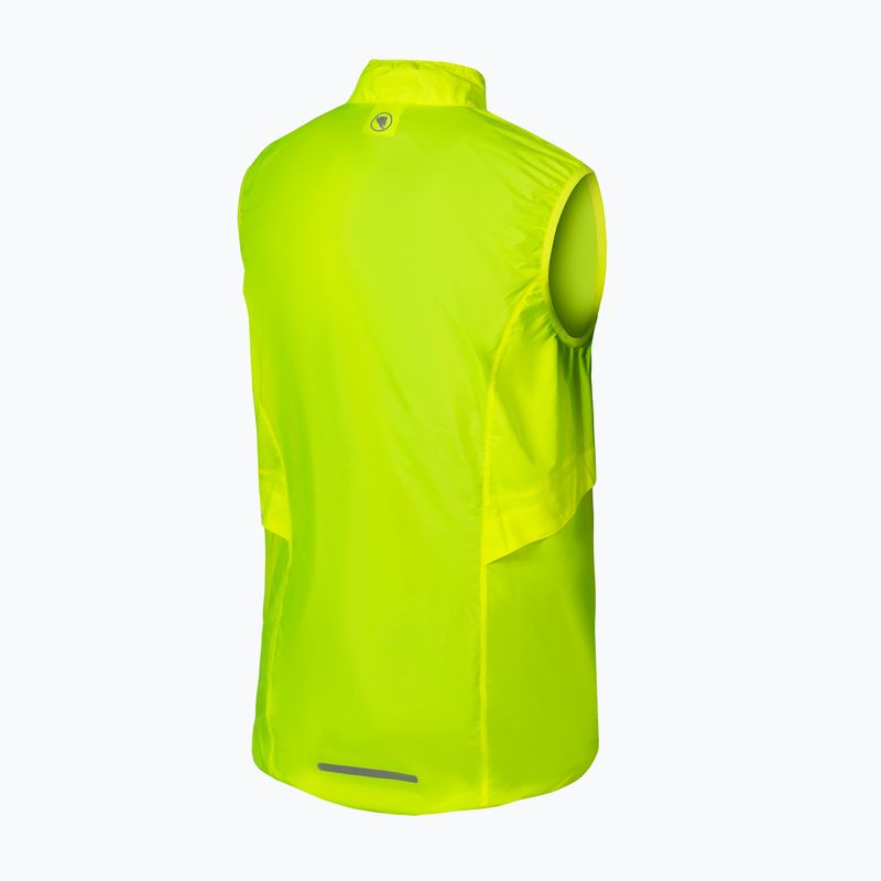 Men's Endura Pakagilet hi-viz yellow cycling vest 2