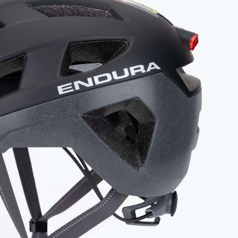 Endura Urban Luminite black bike helmet 7