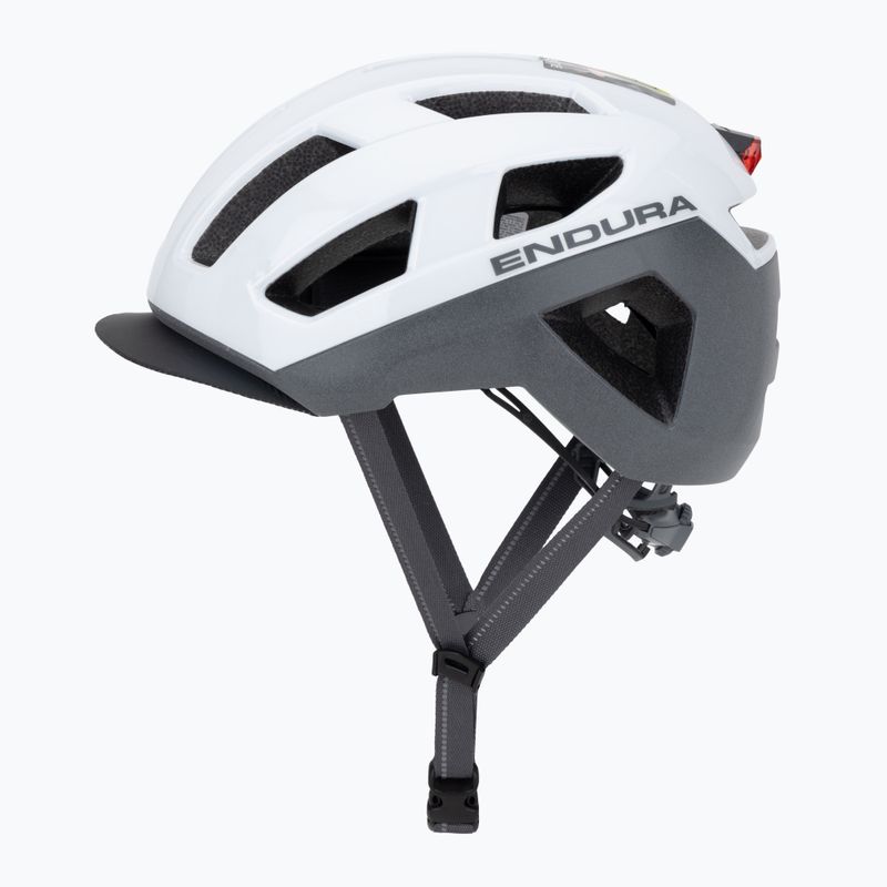 Endura Urban Luminite white bicycle helmet 3