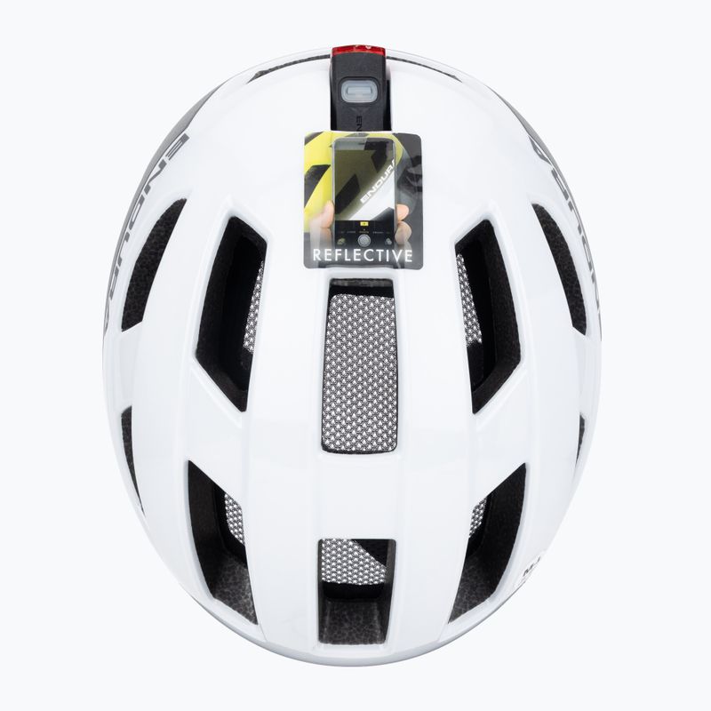 Endura Urban Luminite white bicycle helmet 6