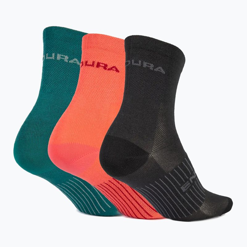 Endura Coolmax Race women's cycling socks 3-pack black 2