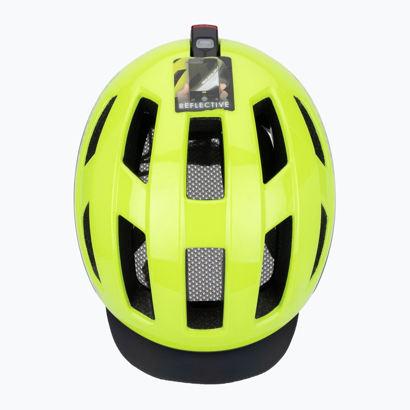 Endura Urban Luminite hi-viz yellow bike helmet 6