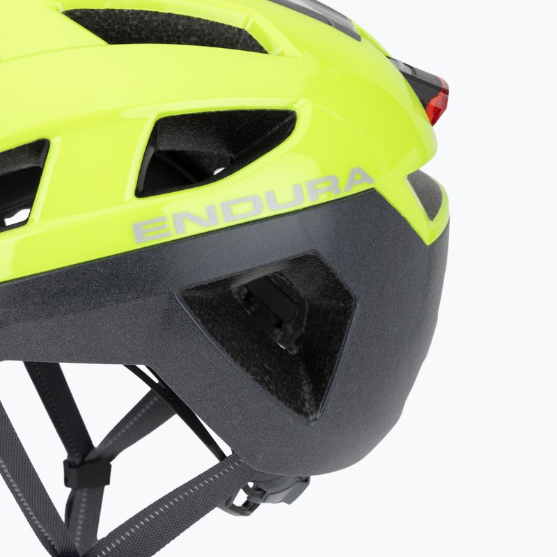 Endura Urban Luminite hi-viz yellow bike helmet 7