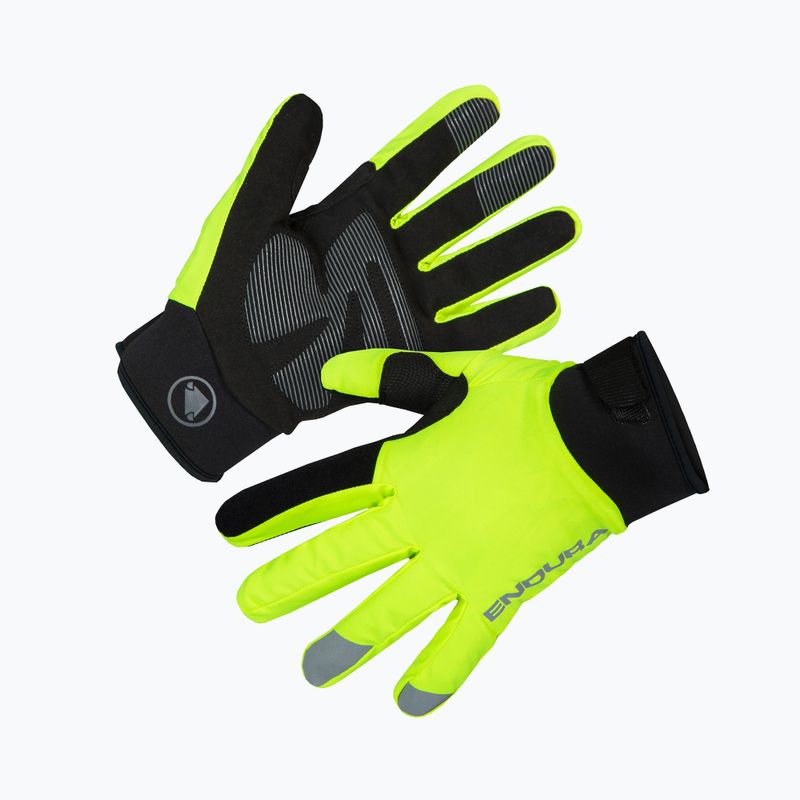 Men's cycling gloves Endura Strike bright yellow 2