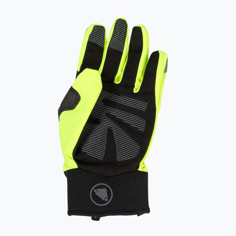 Men's cycling gloves Endura Strike bright yellow 4