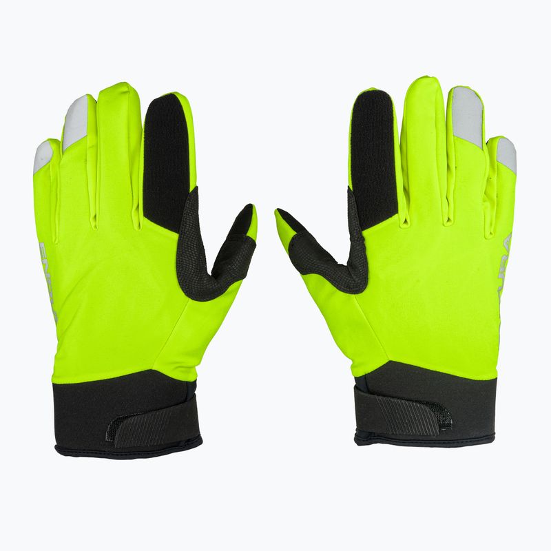 Men's cycling gloves Endura Strike bright yellow 2