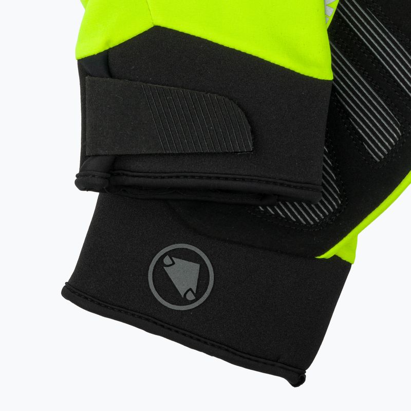 Men's cycling gloves Endura Strike bright yellow 6
