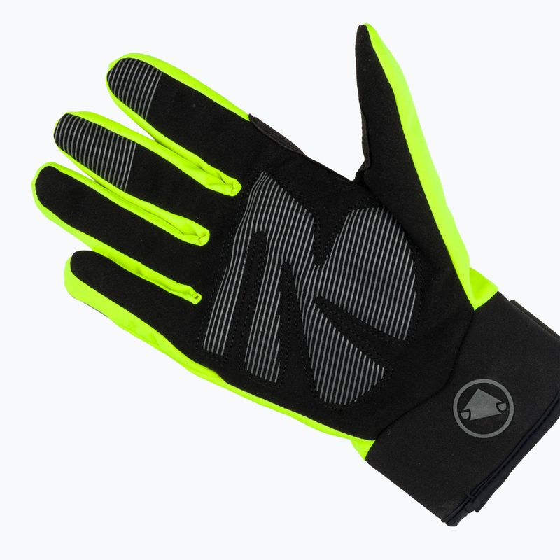 Men's cycling gloves Endura Strike bright yellow 7