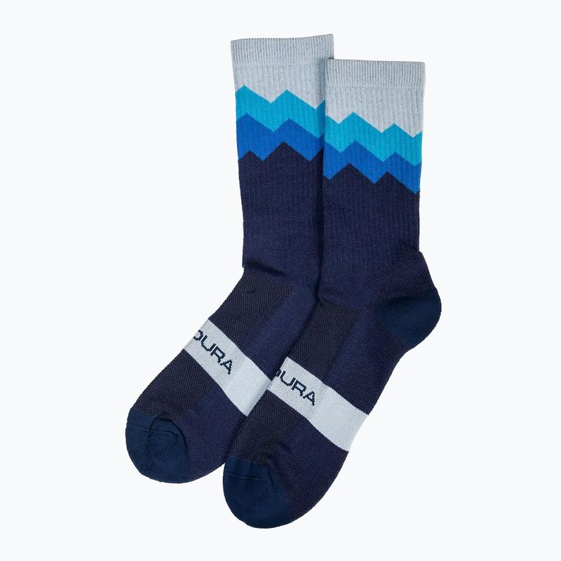 Men's cycling socks Endura Jagged navy