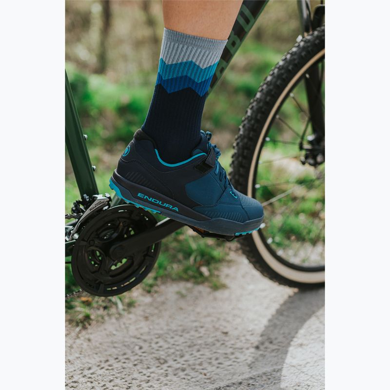 Men's cycling socks Endura Jagged navy 4