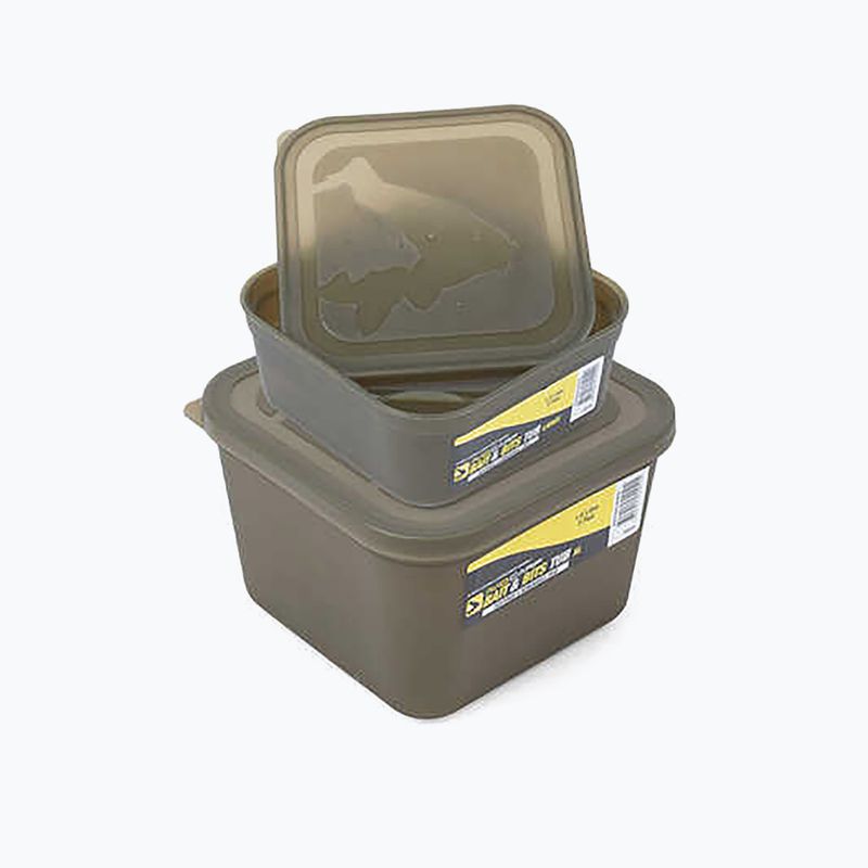 Avid Carp Bait Tub Size With Lid Green AVBT/02 3