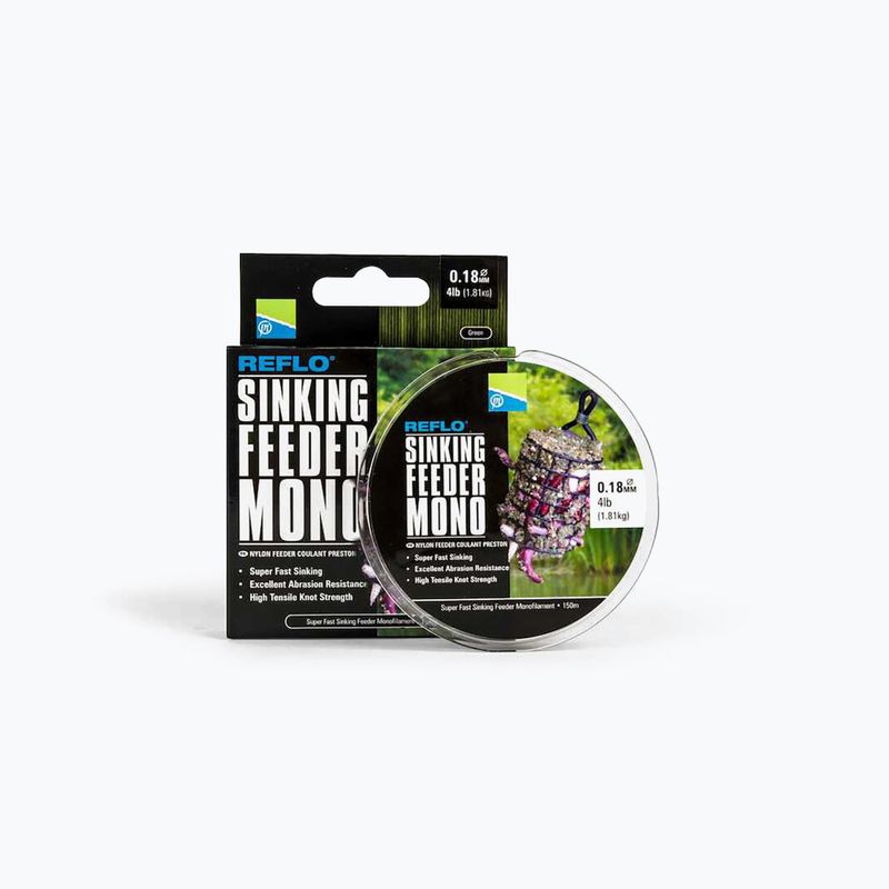 Preston Innovations Reflo Sinking Feeder Mono green PSFM/20 feeder line