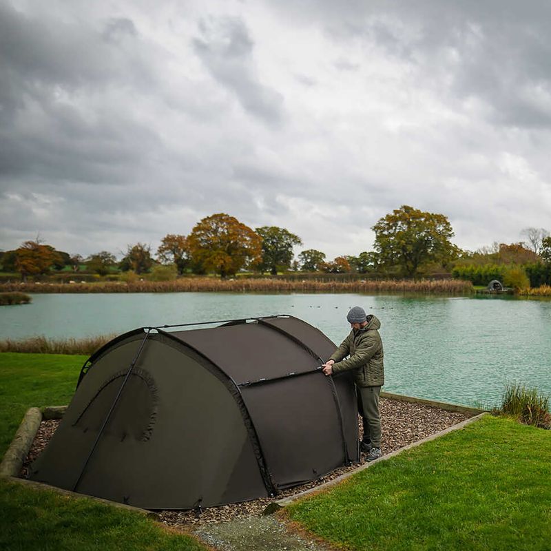 Avid Carp HQ Dual Layer Bivvy One Man tent green 7