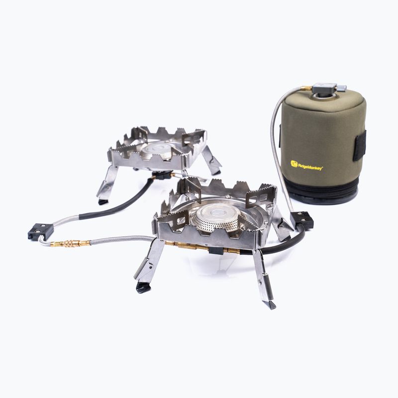 RidgeMonkey Quad Connect Pro Full Kit silver RM186 burner