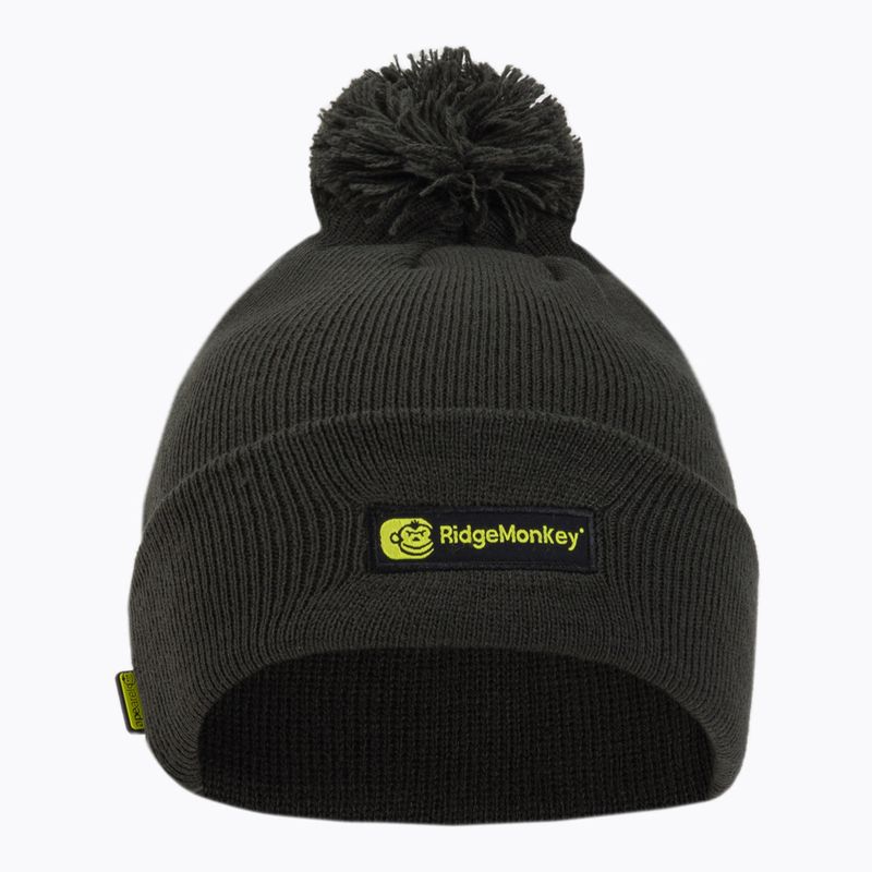 Ridgemonkey men's fishing cap Apearel Bobble Beanie Hat green RM557 2