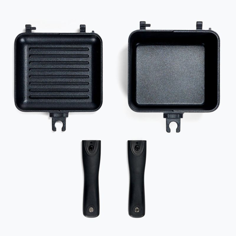 RidgeMonkey Connect Mini Pan & Griddle kit black MMP PG 3