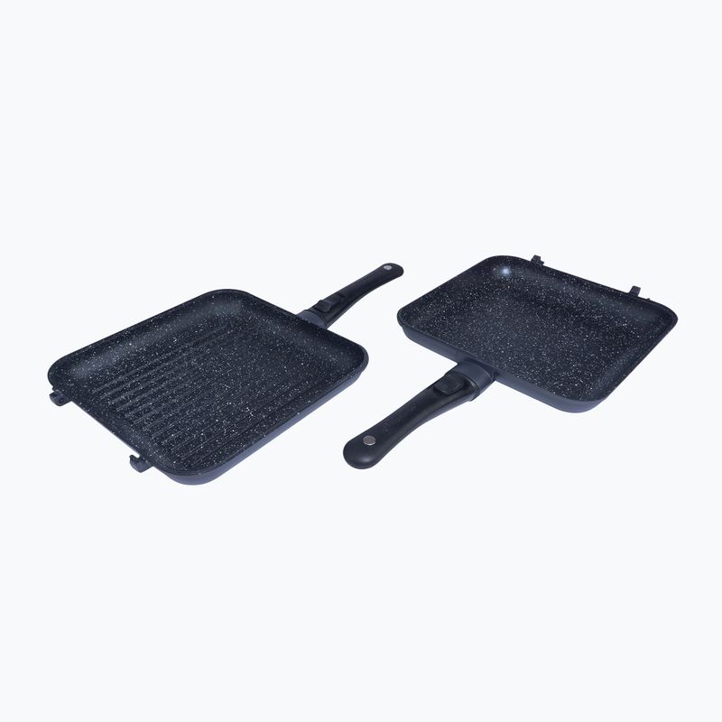 RidgeMonkey Connect Pan and Griddle set Granite Edition black RM781 5