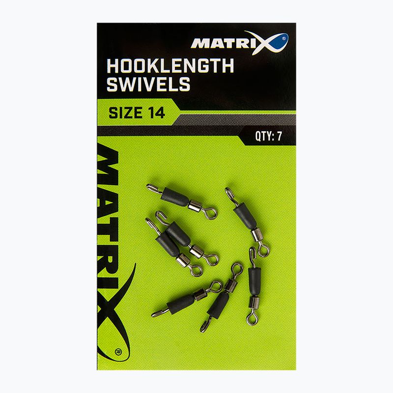 Feeder connectors Matrix Hooklength Swivels Size 7 pcs silver GAC365