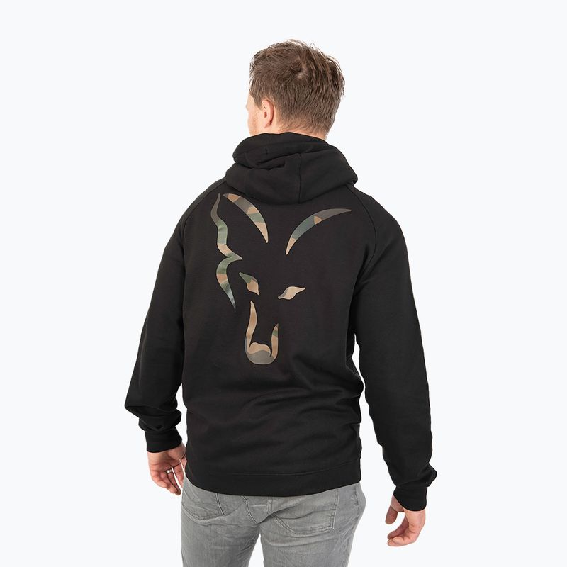 Fox International LW Zip Hoody fishing sweatshirt black CFX135 2