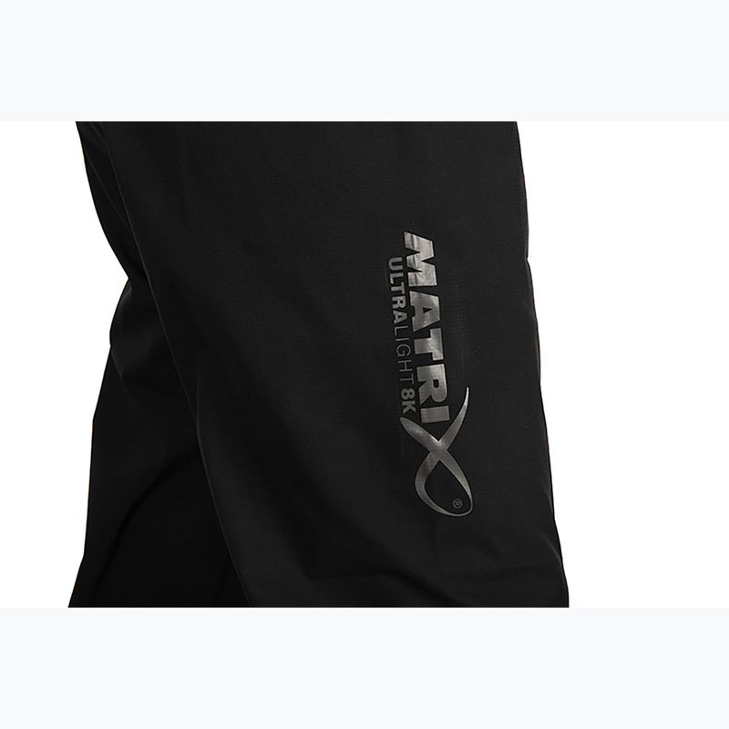 Matrix Ultra-Light Salopettes black fishing trousers 7