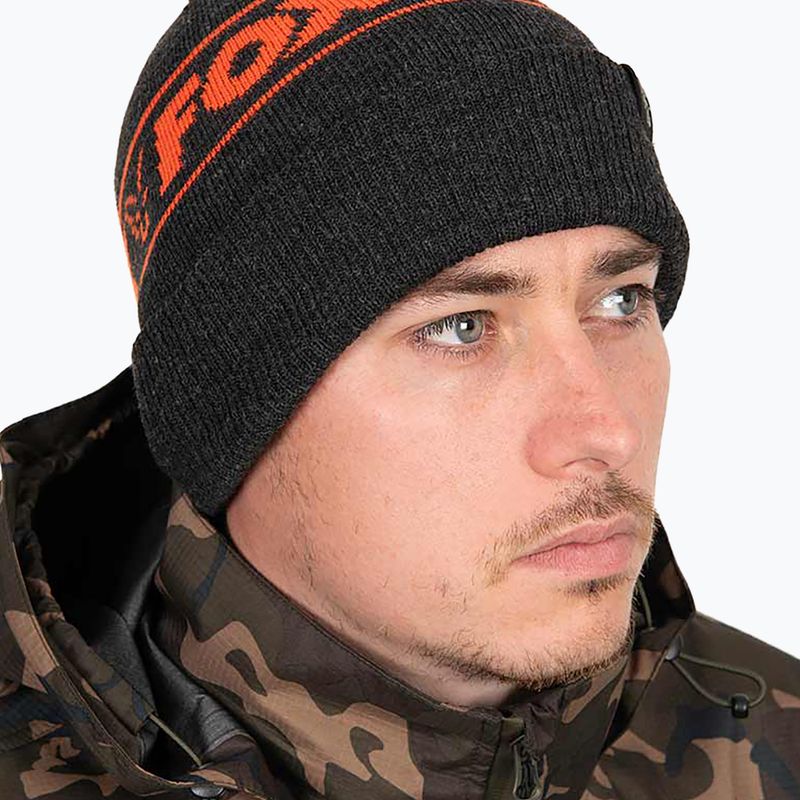 Fox International Collection winter beanie black/orange 6