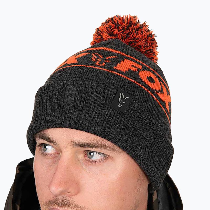 Fox International Collection Booble winter beanie black/orange 7