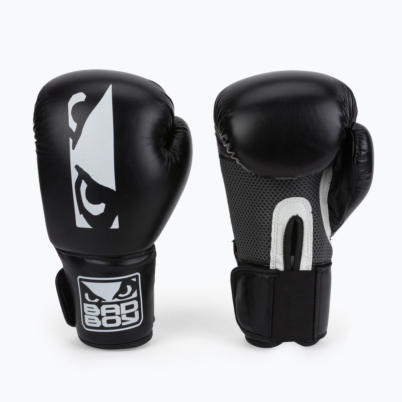 Bad Boy Titan black and white boxing gloves BBEA0008