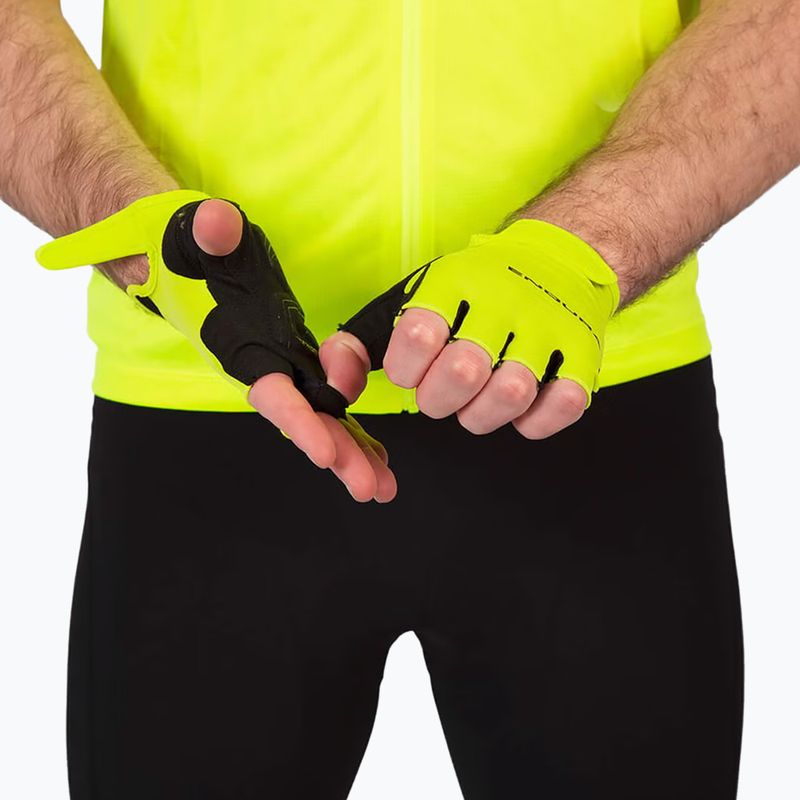 Men's cycling gloves Endura Xtract hi-viz yellow 7