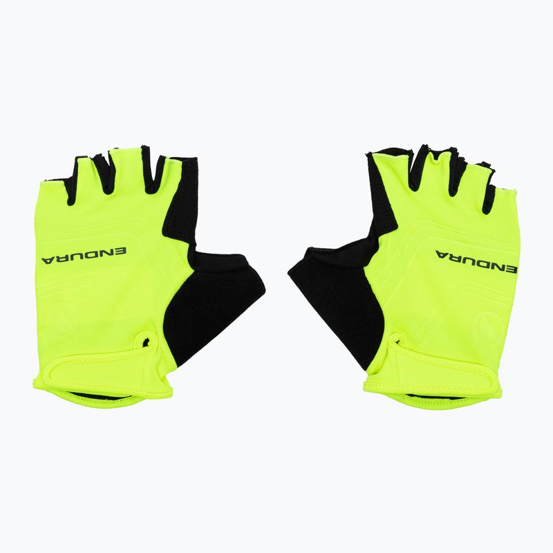 Men's cycling gloves Endura Xtract hi-viz yellow 3