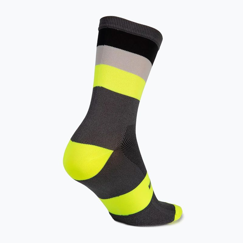 Men's Endura Bandwidth hi-viz yellow cycling socks 3