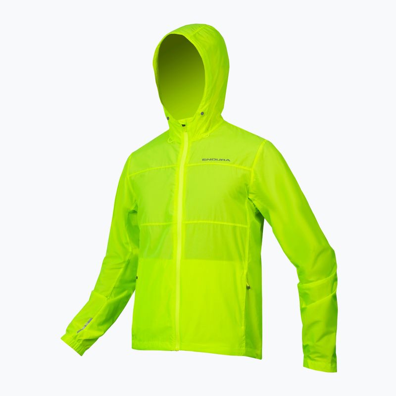 Men's cycling jacket Endura Hummvee Windshell hi-viz yellow 3
