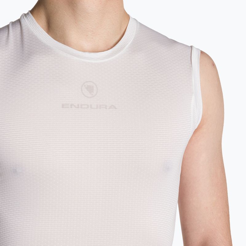 Men's cycling tank top Endura Translite II S'less white 3