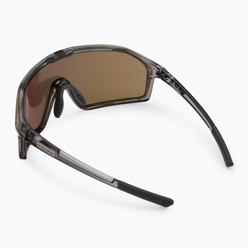 Endura Gabbro II 2 grey/brown tint/full red-orange mirror sunglasses 2