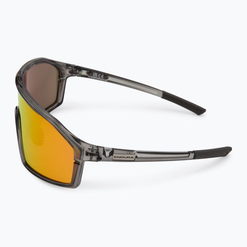 Endura Gabbro II 2 grey/brown tint/full red-orange mirror sunglasses 4