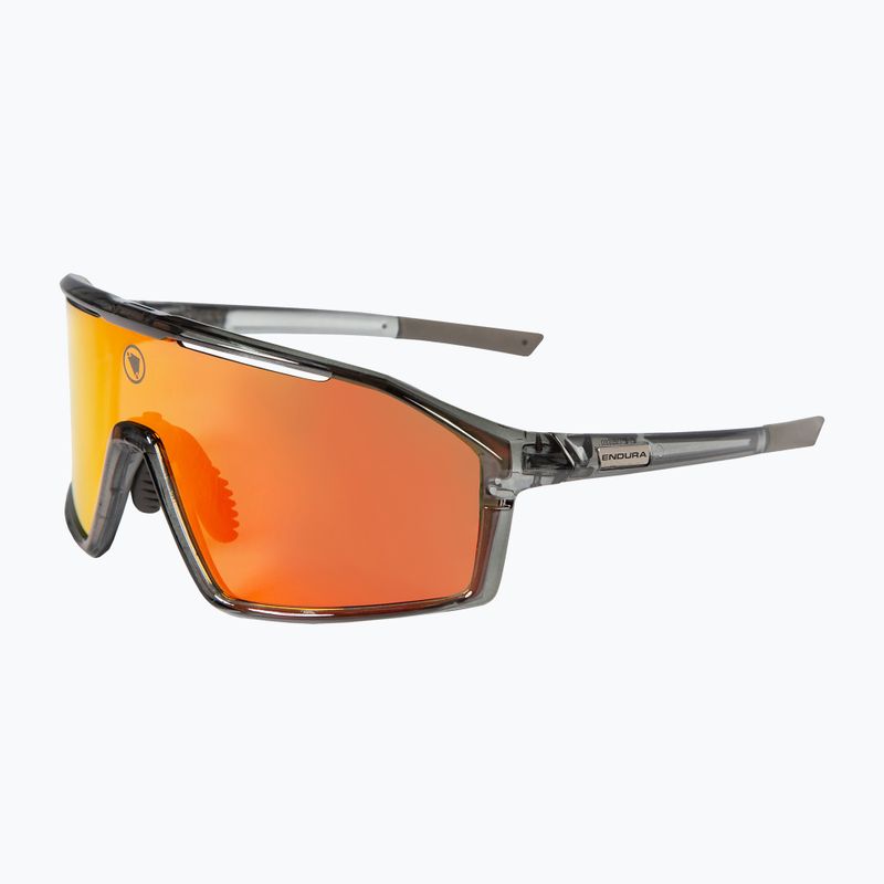 Endura Gabbro II 2 grey/brown tint/full red-orange mirror sunglasses