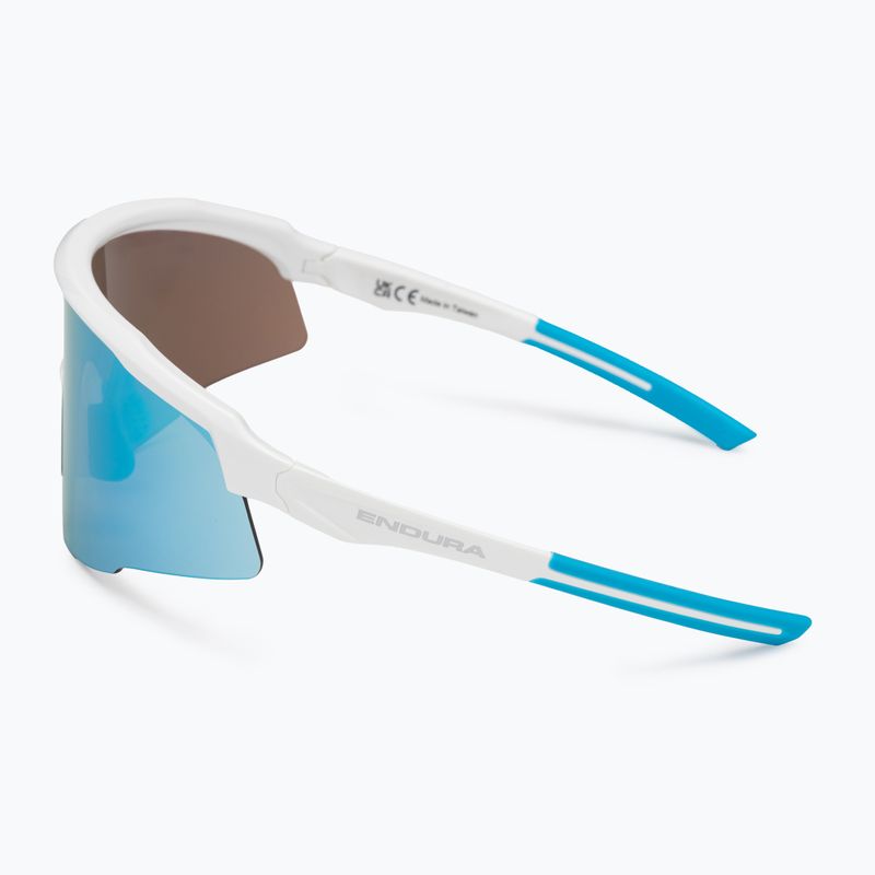 Endura Shumba II 3+0+0 white/smoke tint/full blue mirror sunglasses 4