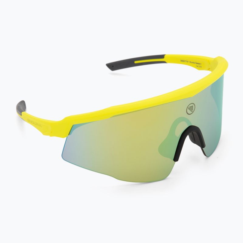 Endura Shumba II 3+0+0 hi-viz yellow/smoke tint/full gold mirror sunglasses 2