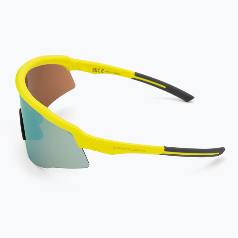 Endura Shumba II 3+0+0 hi-viz yellow/smoke tint/full gold mirror sunglasses 5