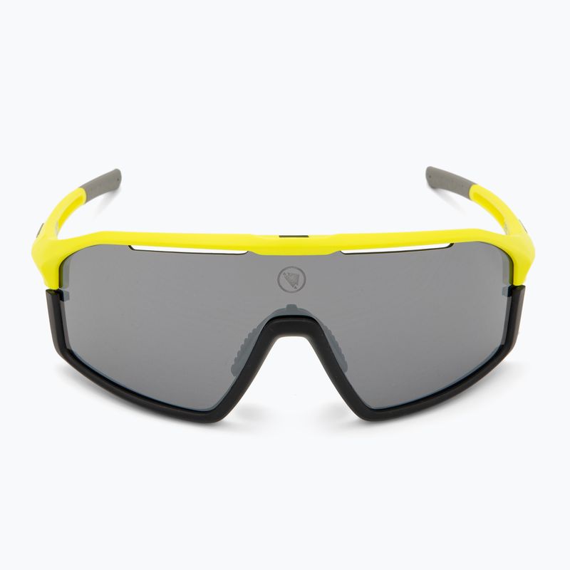 Endura Dorado II 3+1+1 hi-viz yellow/smoke tint/full platinum mirror sunglasses 4