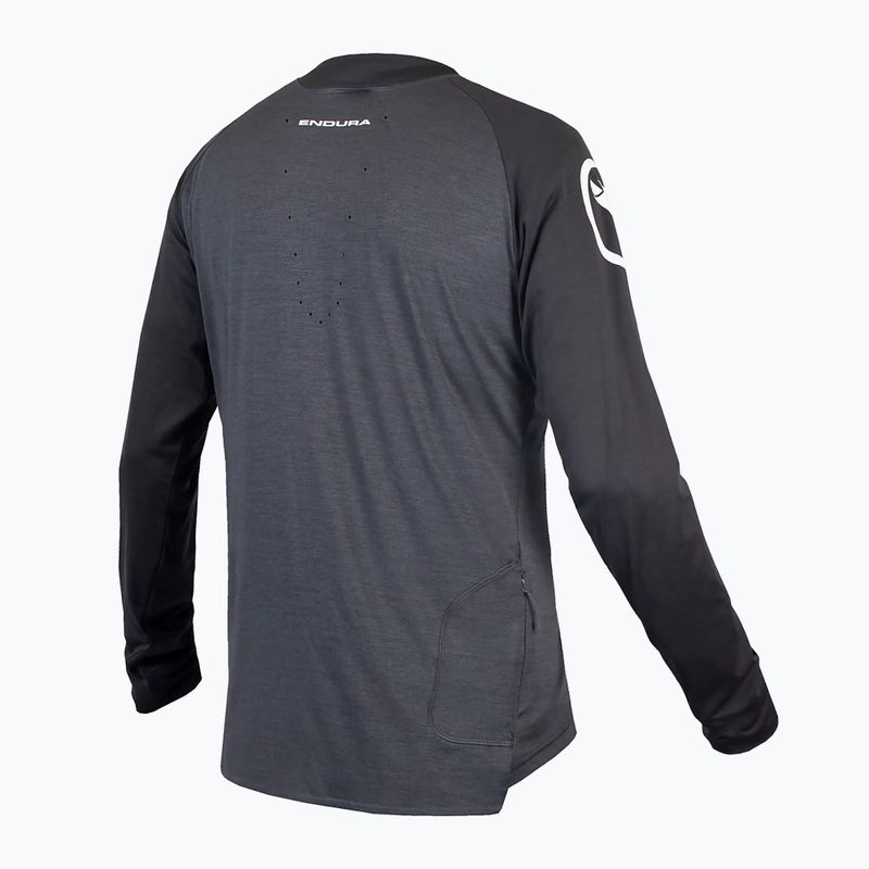 Men's Endura Singletrack pewter cycling longsleeve 9