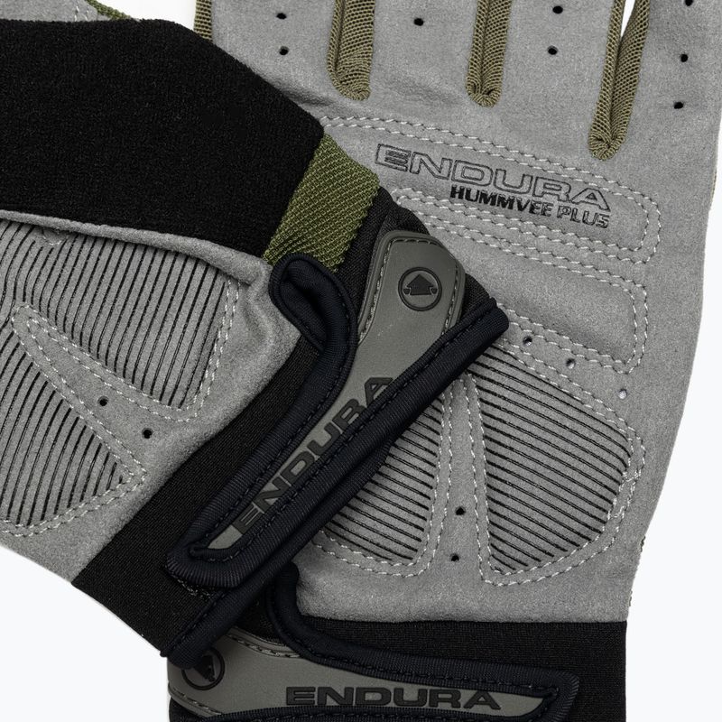 Men's cycling gloves Endura Hummvee Plus II olive green 4