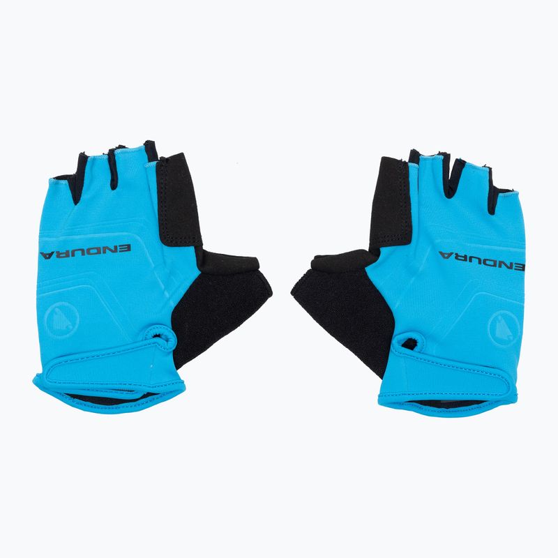 Men's cycling gloves Endura Xtract hi-viz blue 3