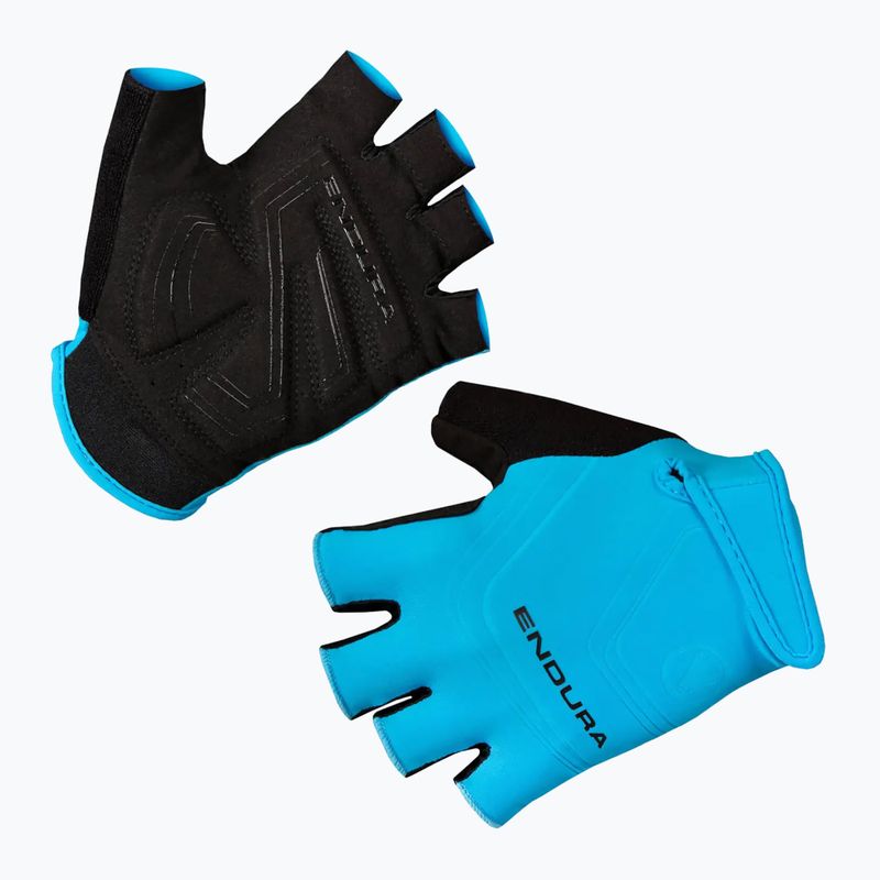 Men's cycling gloves Endura Xtract hi-viz blue 5