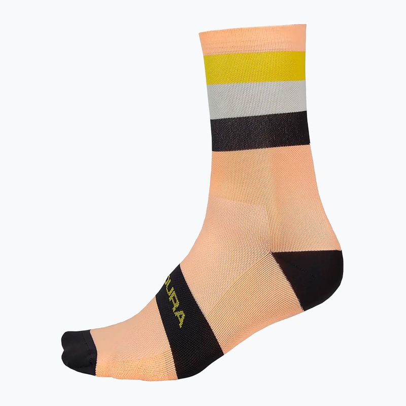 Endura Bandwidth men's cycling socks neon peach 2