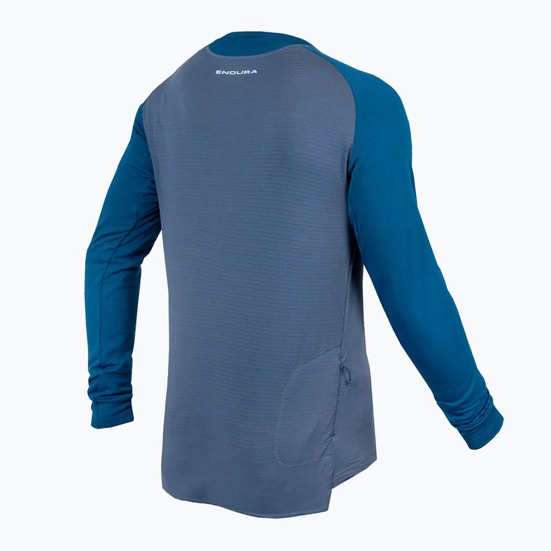 Men's Endura Singletrack Fleece cycling longsleeve ensign blue 7