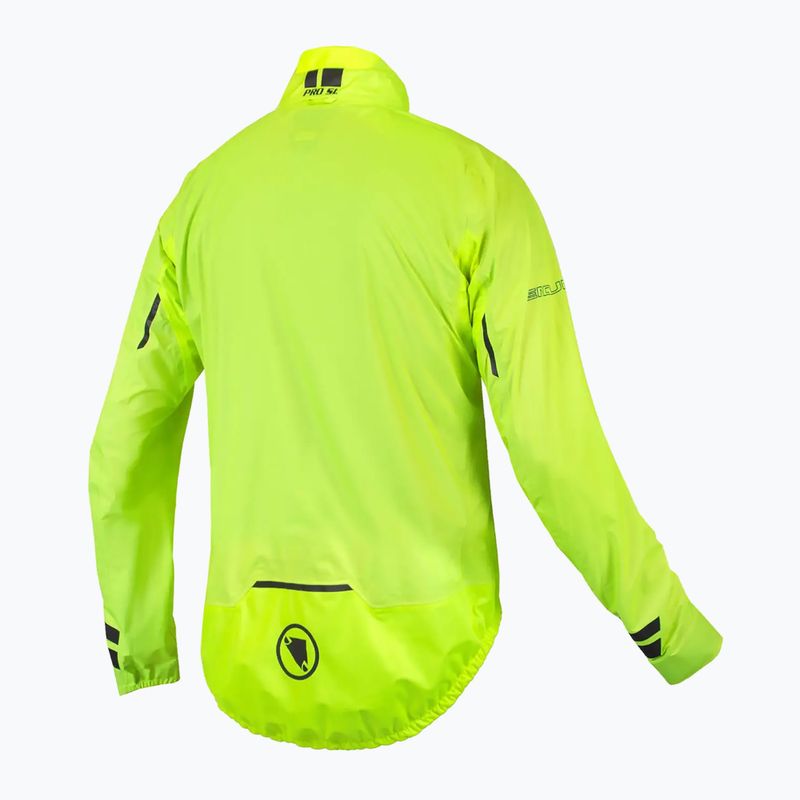 Men's cycling jacket Endura Pro SL Waterproof hi-viz yellow 8