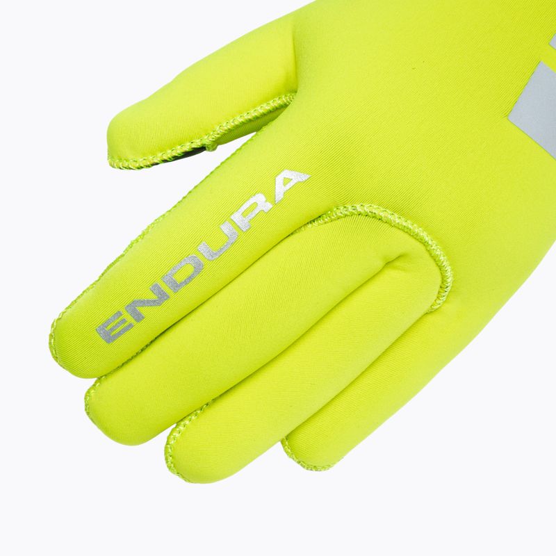 Men's cycling gloves Endura FS260-Pro Nemo Glove II hi-viz yellow 4