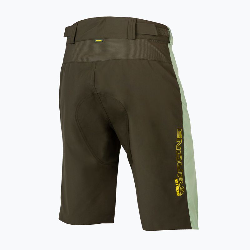 Endura MT500 Spray men's cycling shorts bottle green 2