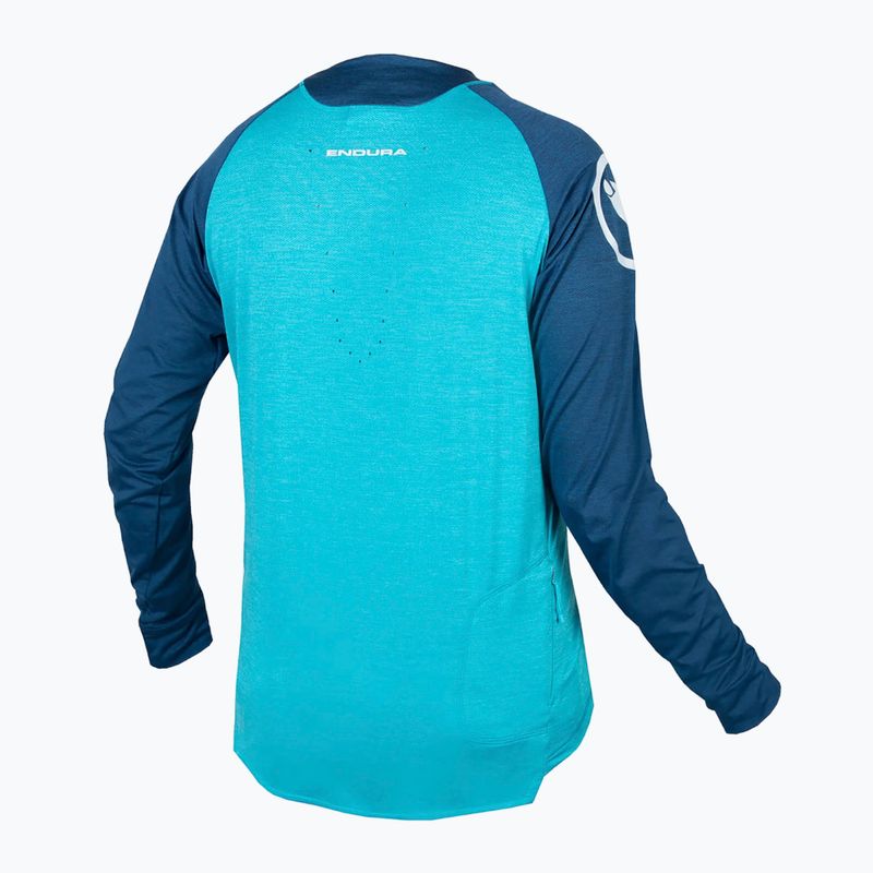 Men's Endura Singletrack atlantic cycling longsleeve 7