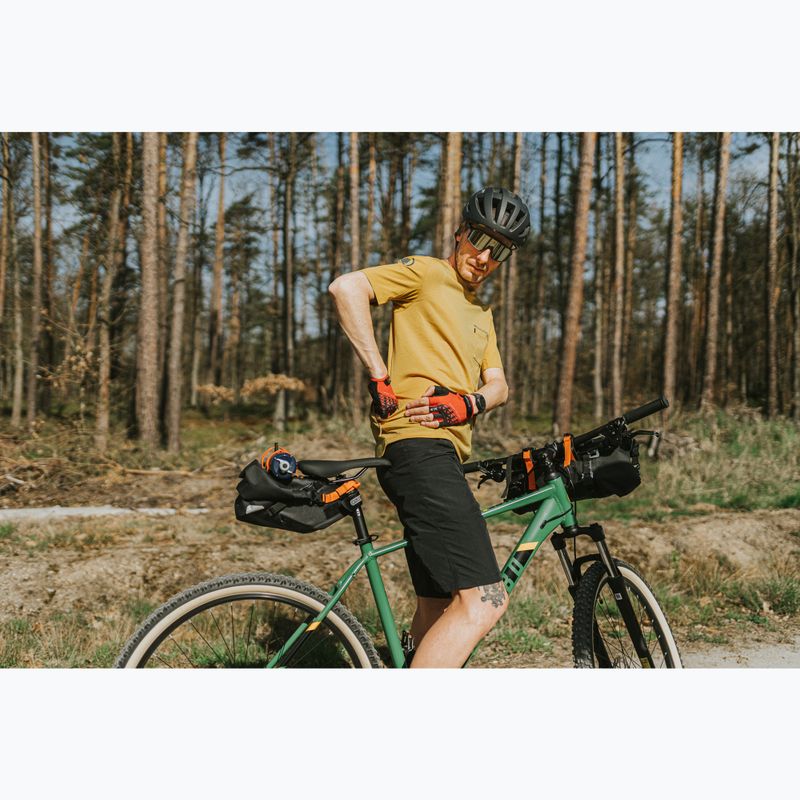 Men's Endura GV500 Foyle Tech mustard cycling jersey 7